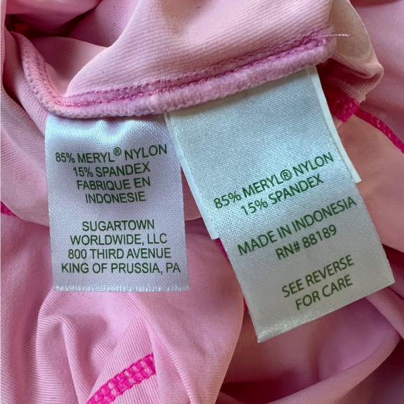 Lilly Pulitzer UPF 50+ Luxletics Renay Sunguard Pink lg sleeve top athletic S - Picture 5 of 8